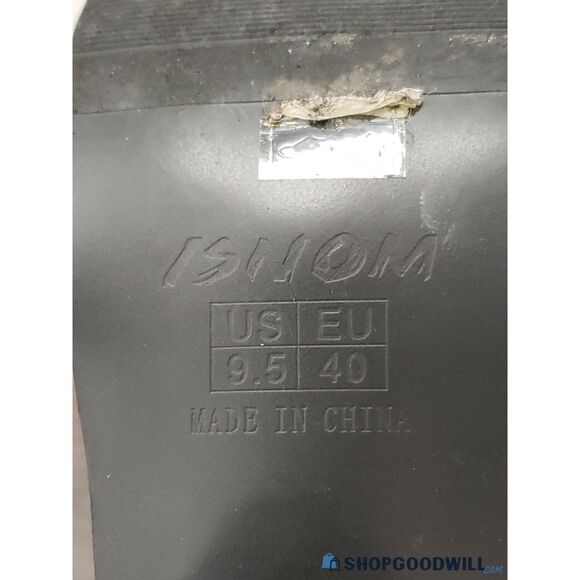 Black Rhinetone Ankle Boots - Size 9.5 - Like New - Picture 7 of 7